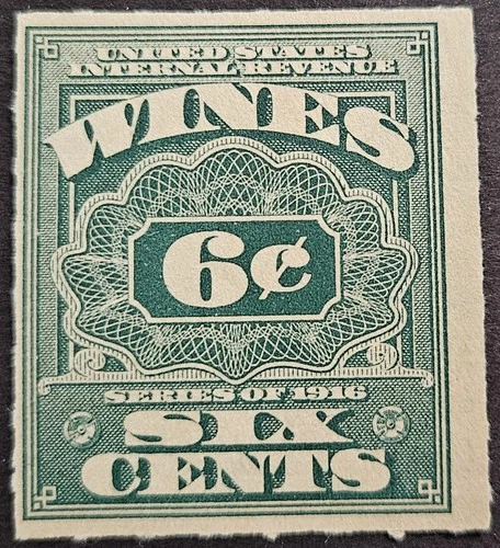 US Stamp Collection - Revenue - Cordial & Wine - Scott # RE35 - MNG