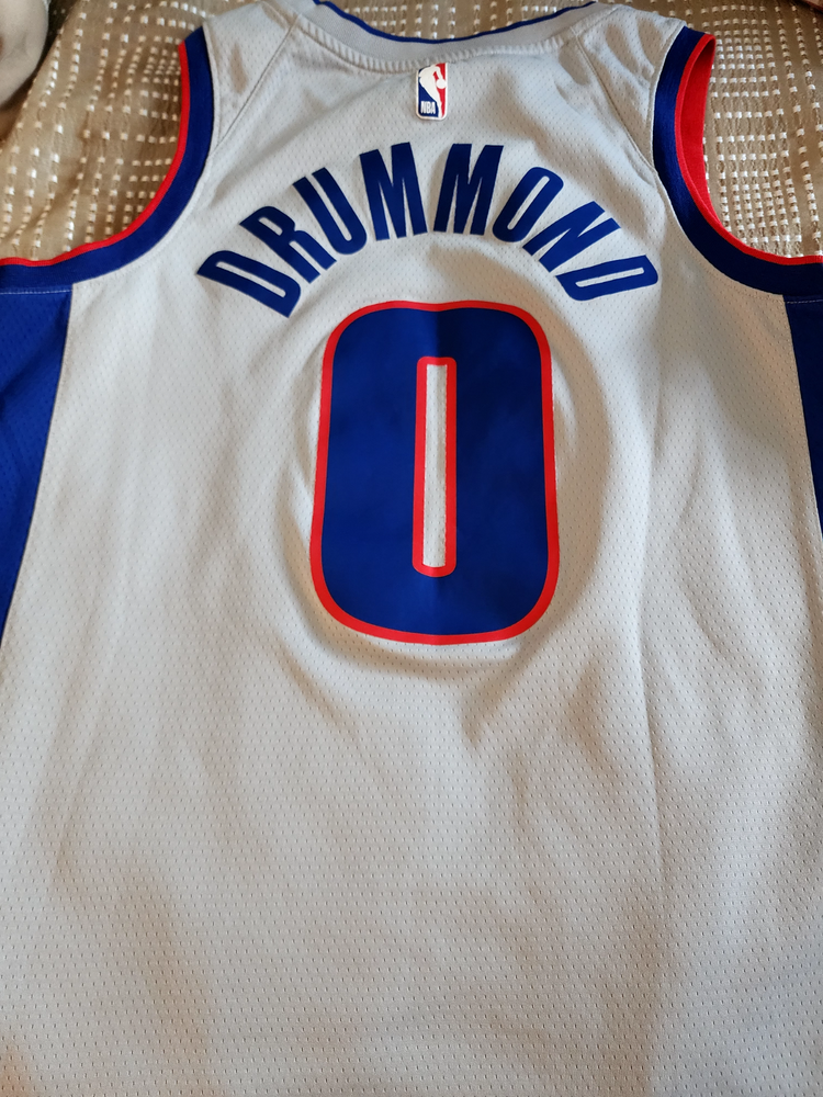 Andre Drummond Detroit Pistons Jersey Nike Grey Statement Swingman Large/48