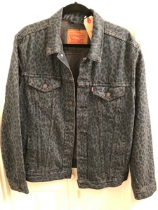 levis cheetah print trucker jacket