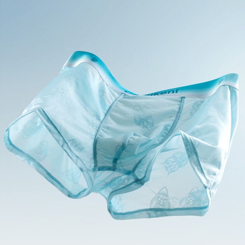 Men Ice Silk Seamless Underwear Boxer Briefs Underpants Panties Breathable L-3xl - Picture 4 of 25