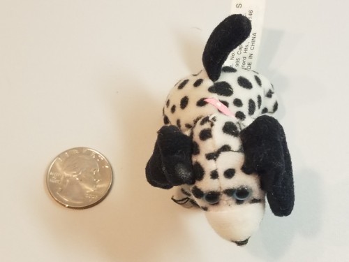 Vintage Tiny Tag-Alongs Mini Plüsch Welpe Hund 1995 Mütze Spielzeug 90er - Bild 10 von 10