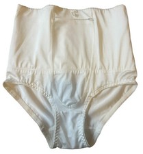 Vintage Sears Panty Brief Firm Shaper Satin Panel Nylon Sissy Granny Large