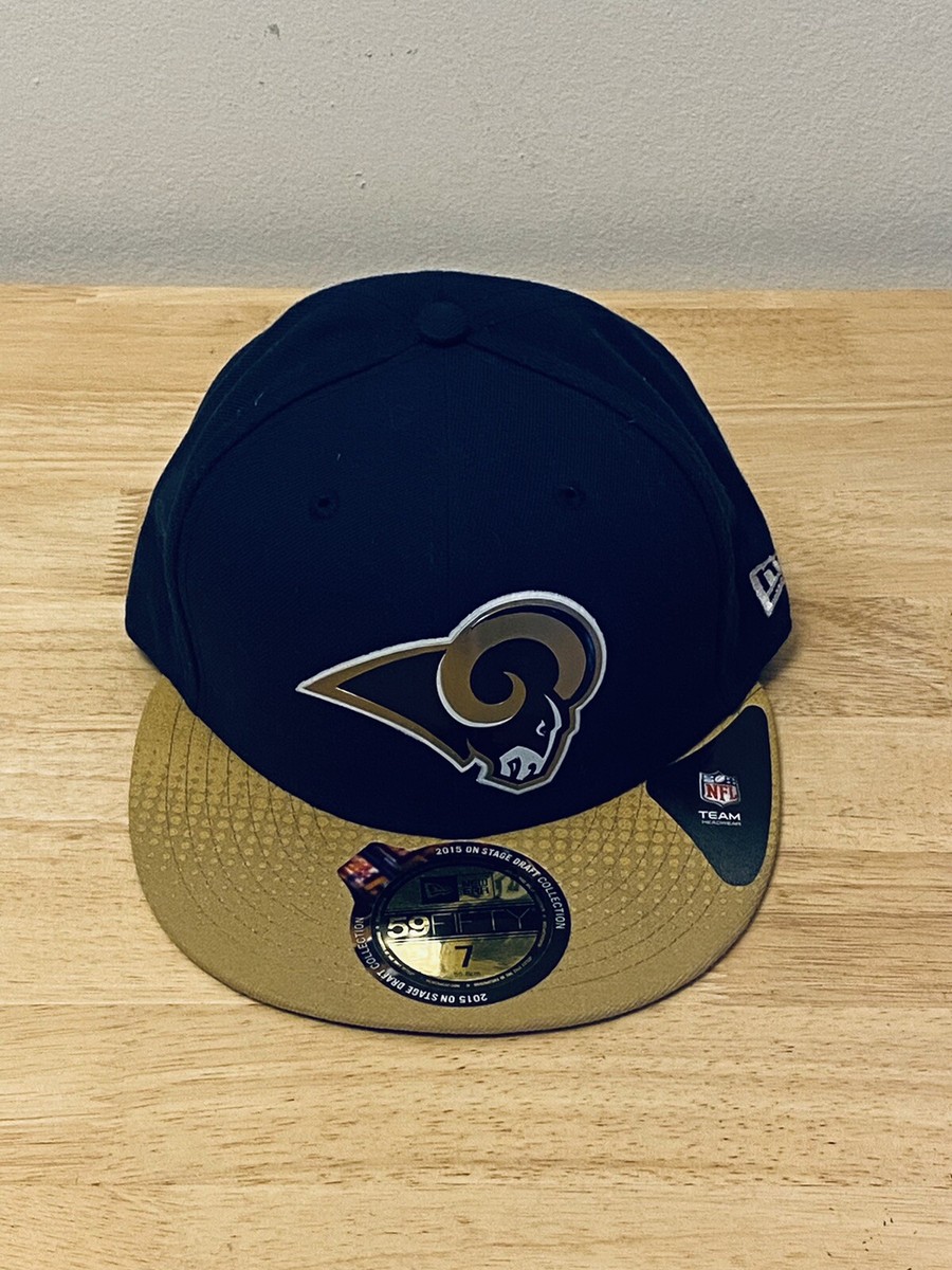 New Era LA Los Angeles Rams NFL Team Issue 59fifty Fitted Blue/Tan 