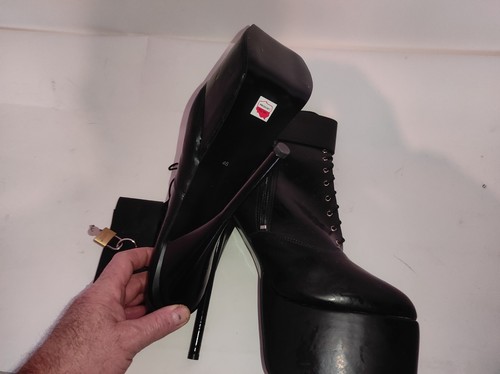 Latex gummi Knöchel Stiefel VIELE FARBEN Gr 38 - 47 RV, neu, 20 cm Absatz, PL - Bild 12 von 12