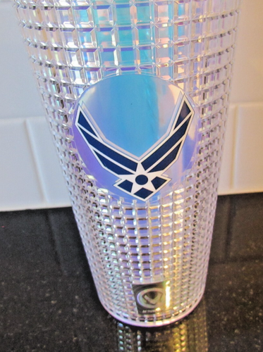 AIR FORCE Kunststoff Becher Nieten Kaltbecher mit Strohhalm (24 oz) SPOONTQUES - Bild 2 von 5