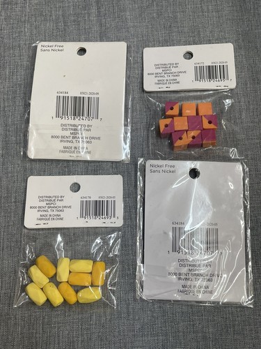 Lotto di 4 Pkg - FIMO per atterraggio perline 2x2pz Ciondolo & 2 Set di Perline di Argilla - Foto 2 di 21