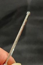 New .925 Sterling Silver .50 cttw Natural Diamond Bangle Bracelet - NWOT