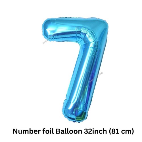 Blue Happy Birthday Banner party decorations balloons Plates cups tableware set - Picture 20 of 23