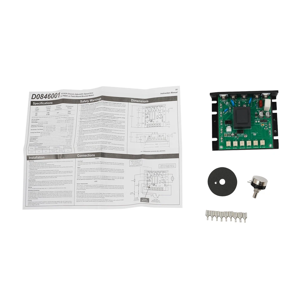 Gleichstrommotor regelbares Drehzahlregelmodul Drehzahlregler für Minarik MM23001C - Bild 2 von 4