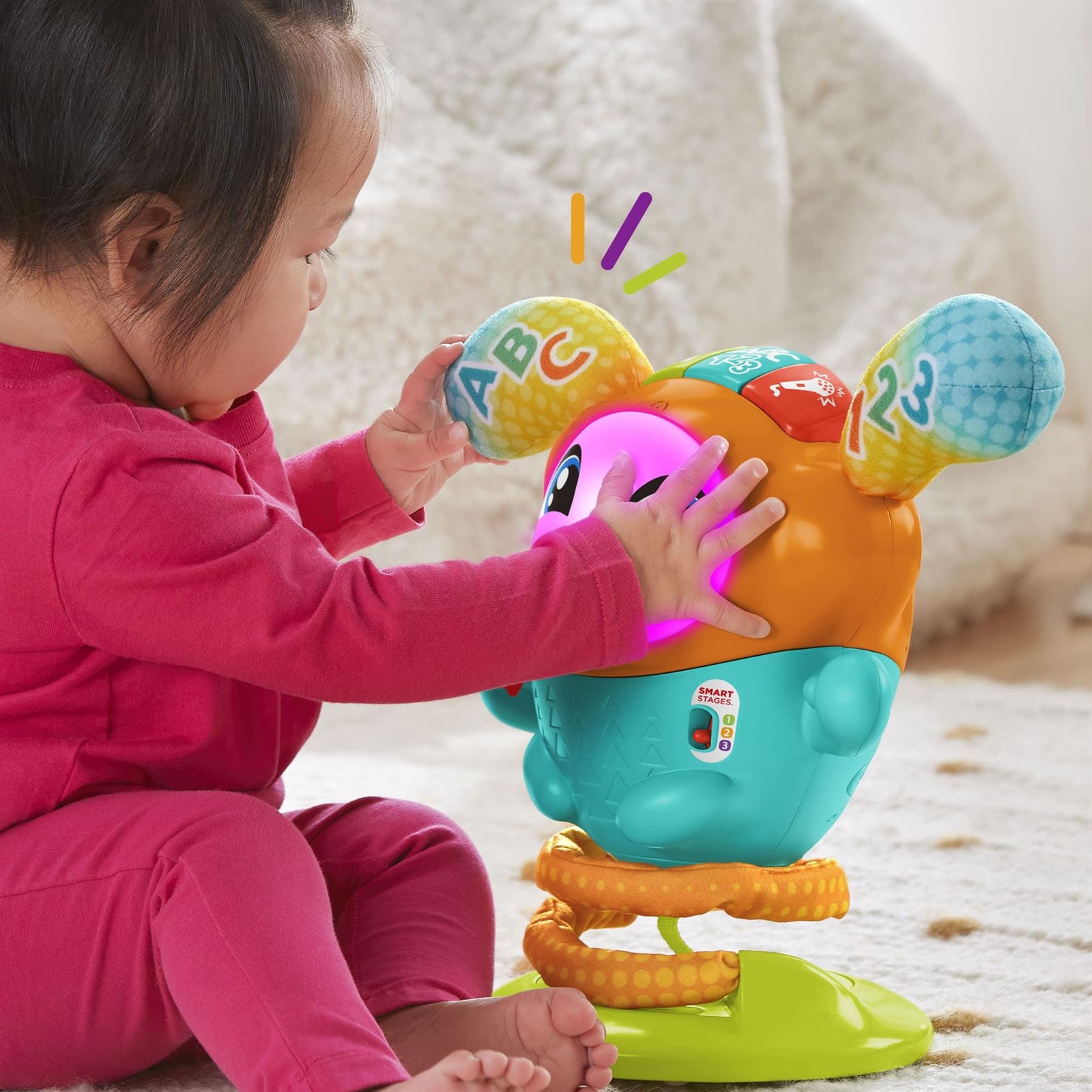 FisherPrice DJ Bouncin' Beats Interactive Educational Musical Toy with
