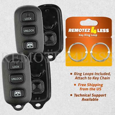 2 For 2005 2006 2007 2008 2009 Toyota 4Runner Remote Shell Case Car Key Cover