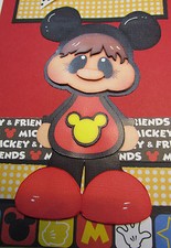 Mickey and Me Premade Scrapbook Page Paper Piecing 1 - 12 x 12 page