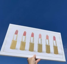 Vintage Canvas Art Maybelline Mary Kay LIPSTICK QUEEN Beauty Shop OOAK ❤️sj11h7s
