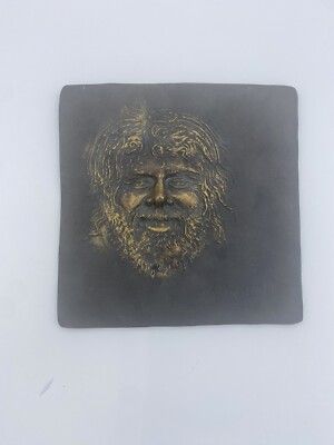 SATYR II  bronze relief plaque signed Thomas Cornell for J Walter Thompson 1970