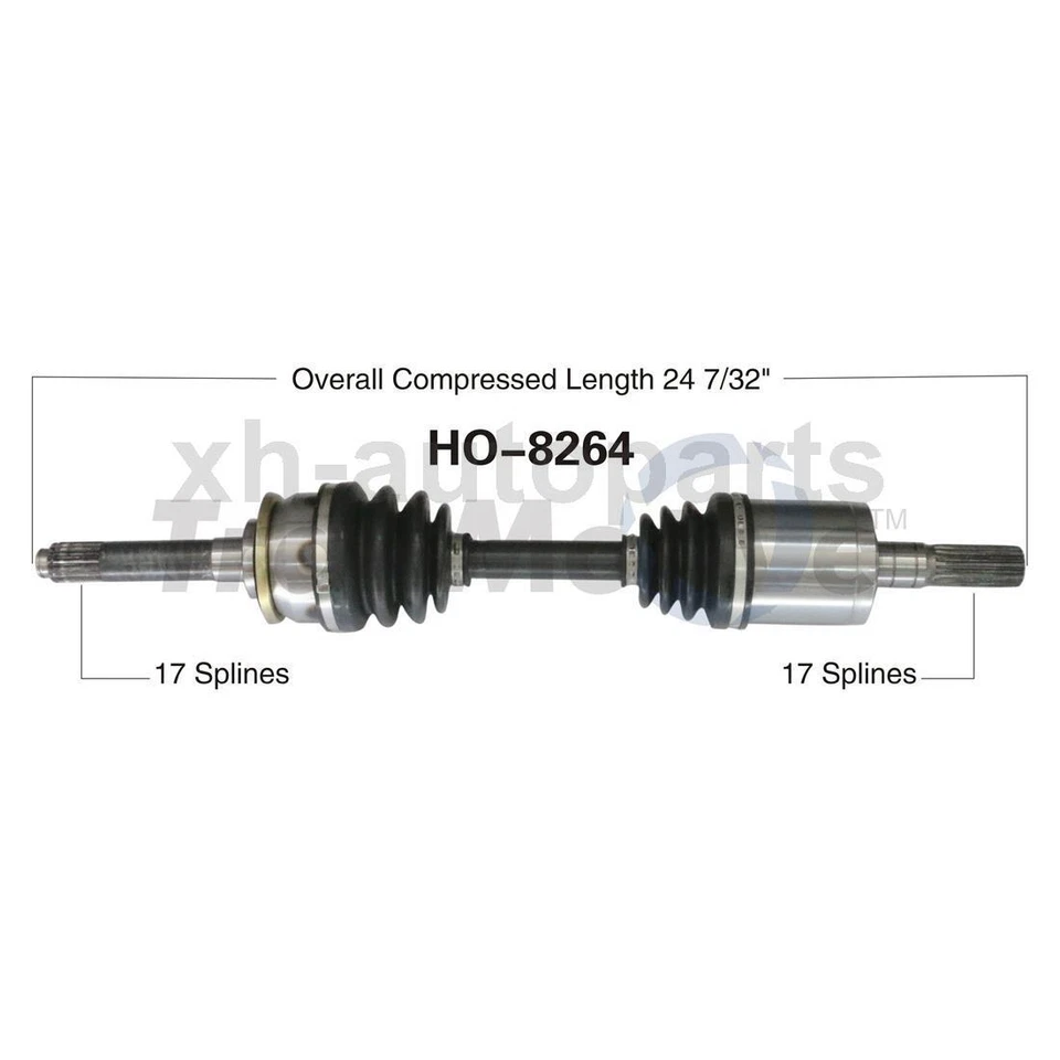 2 ejes delanteros TrakMotive CV para Acura SLX 1996~1999 XH Foto 2 de 2