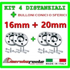KIT 4 DISTANZIALI PER SMART ROADSTER 452 2003 - 2005 PROMEX ITALY 16 mm + 20mm S