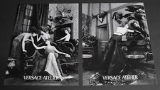2008 Print Ad Sexy Fashion Versace Atelier Feminine Beauty Dress Style Art ATL