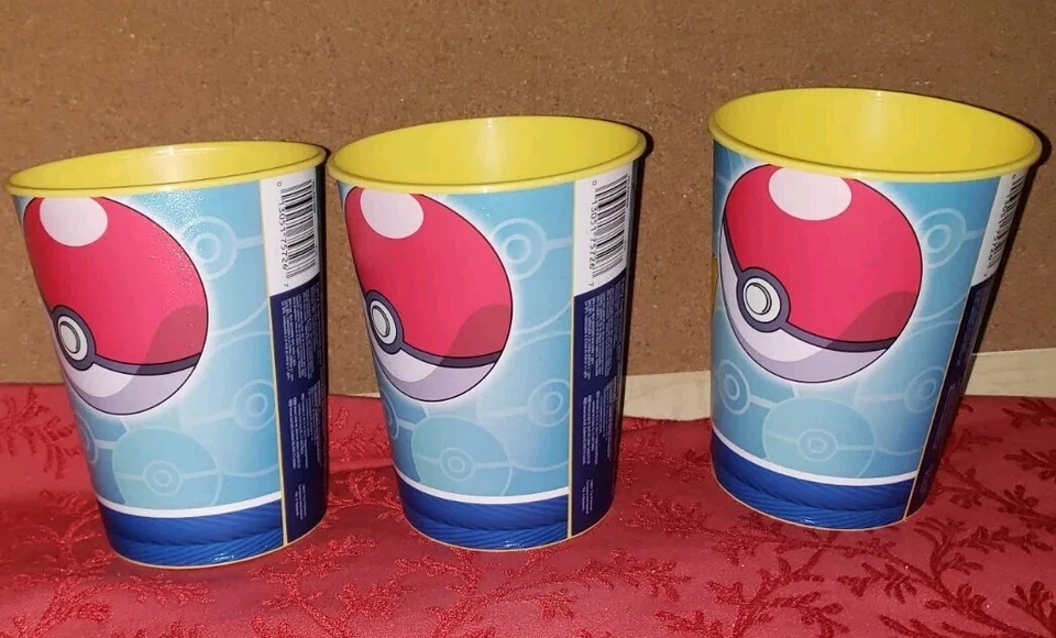 Lote de 5 tazas Pokemon Amscan Party 2021 usadas Foto 3 de 4