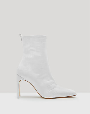 NEW Miista Marcelle White Croc Leather Boots US EU 36 $435