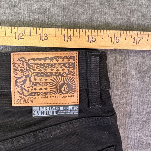 Volcom Jeans Solver Mens Size 31 Jeans Black Casual Urban Streetwear - Picture 7 of 7