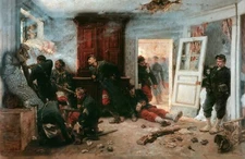 The Last Cartridges Painting by Alphonse de Neuville Reproduction