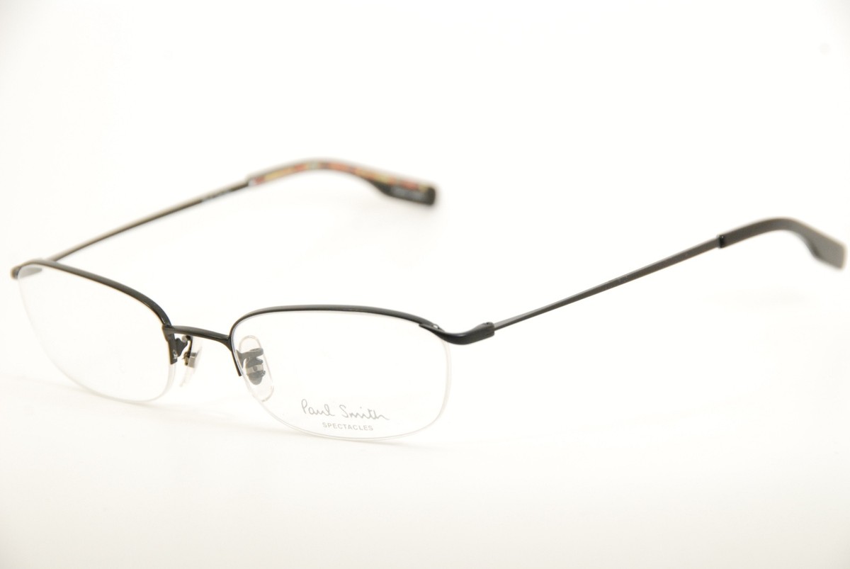 New Authentic Paul Smith PS-166 OX Black 50mm Half Rim