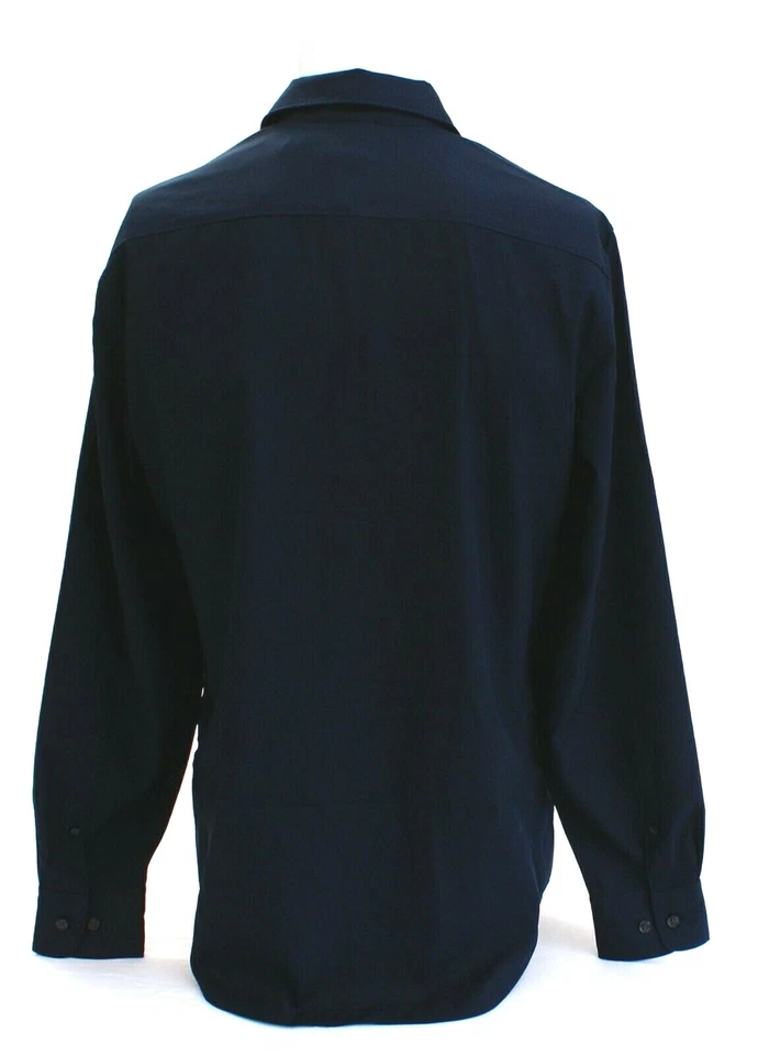 Perry Ellis Dark Sapphire Stretch Long Sleeve Button Front Shirt Men's NWT - Image 4 of 4