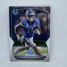 2022 1st Bowman Chrome U Base Card #30 Josh Downs North Carolina Tarheels