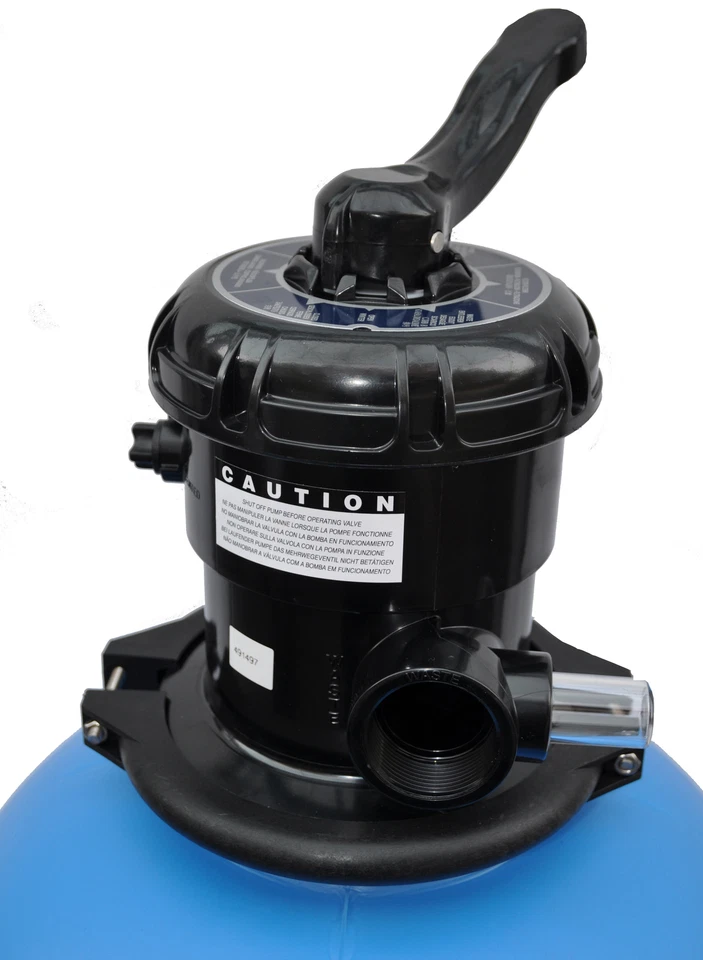 Sandfilter 500mm mit 6-Wege-Ventil Pool Filterkessel Top Mount Ø 500 mm - Bild 2 von 2