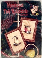 NEW 1995 Bernat Apple & Pear 95171800 Tole Painting Wall Hangings Kit Vntg 15382