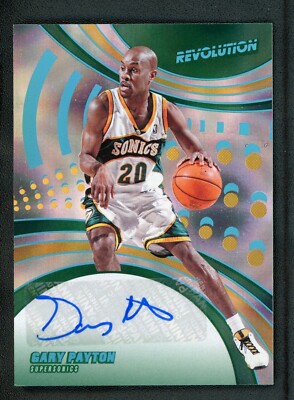 2020-21 GARY PAYTON 11/25 AUTO PANINI REVOLUTION INFINITE