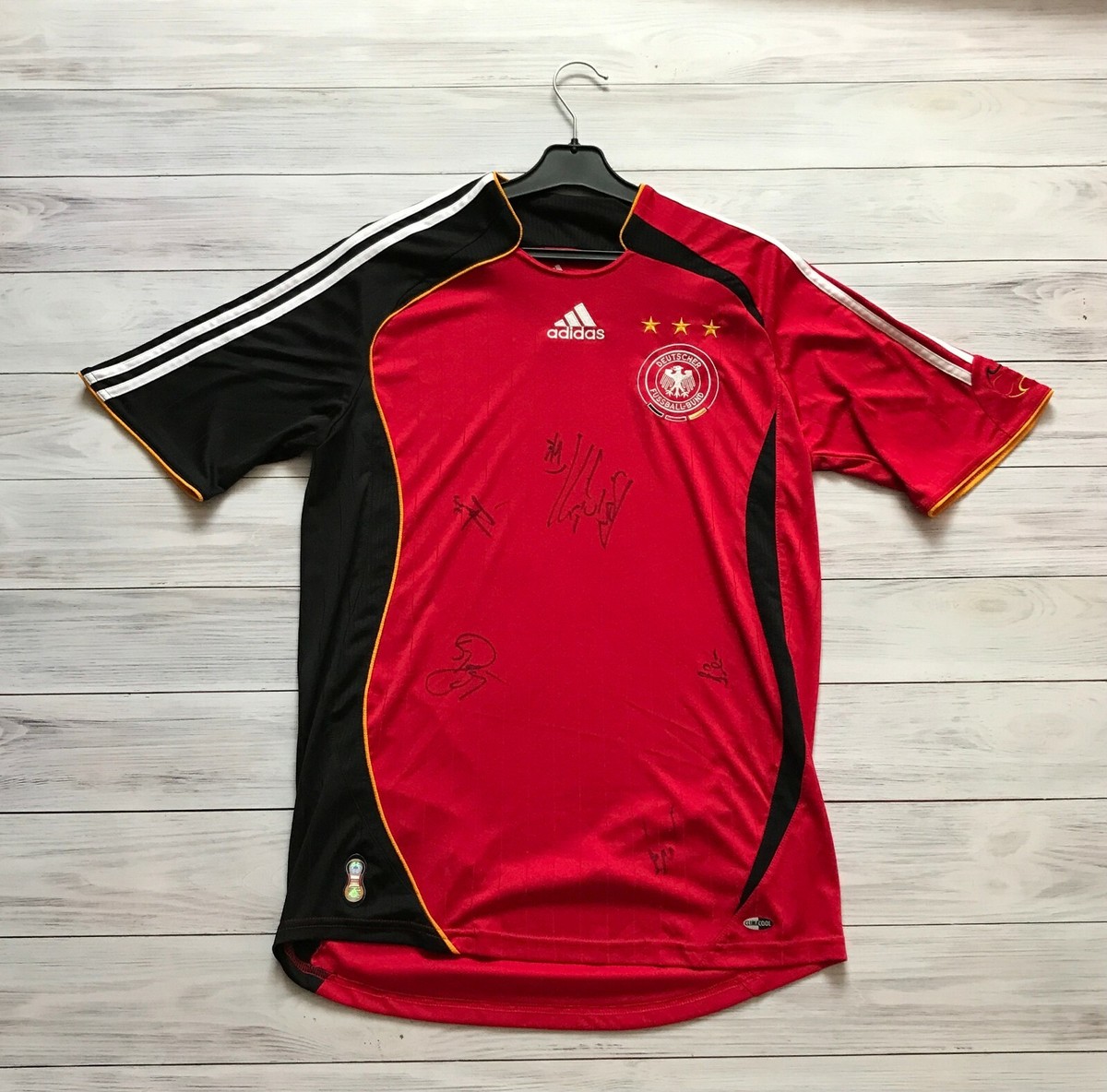 Germany 2006-2008 Away Football Shirt Jersey Adidas signed Size S
