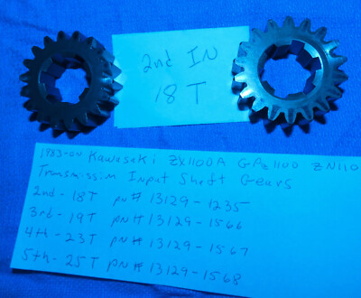 aayaページ Kawasaki ZX1100A GPz1100 ZN1100B transmission, 2nd Gear