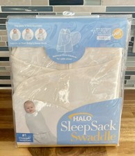 Halo SleepSack Swaddle Newborn 0-3 months Cream Cotton