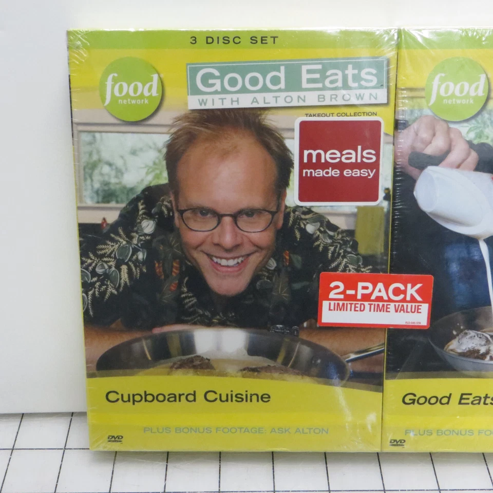 Good Eats Alton Brown Cupboard Cuisine & Good Eats Greats DVD Set 2-Pack New - Image 3 of 4