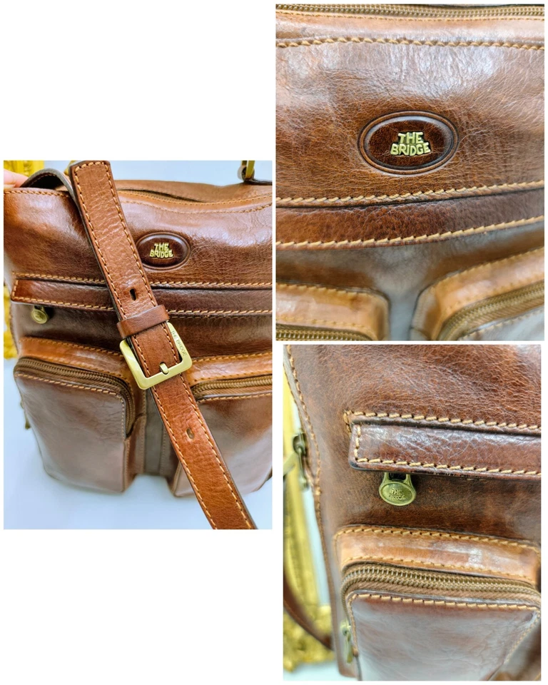 The Bridge Handbag Or Shoulder Bag Brown Leather Story Line - Image 4 of 4