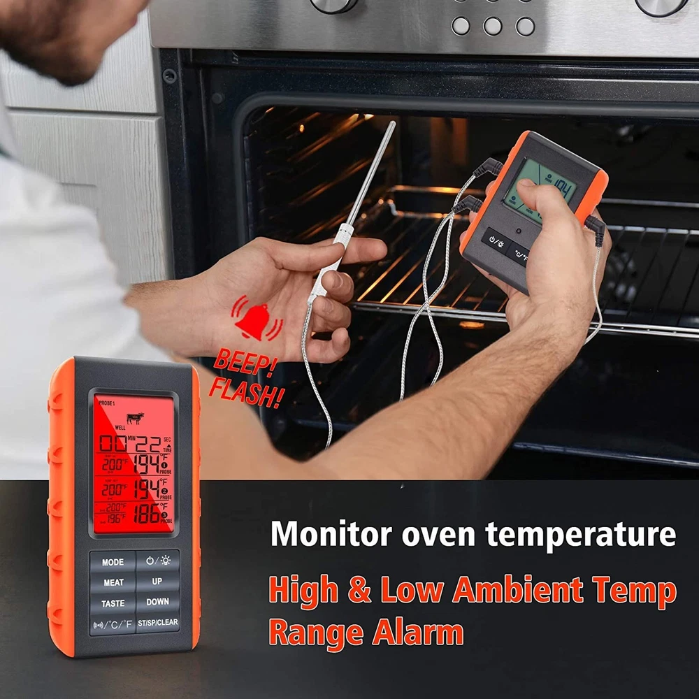 Meat Thermometer for Grilling Smoking Kitchen Food Cooking Candy Thermometer