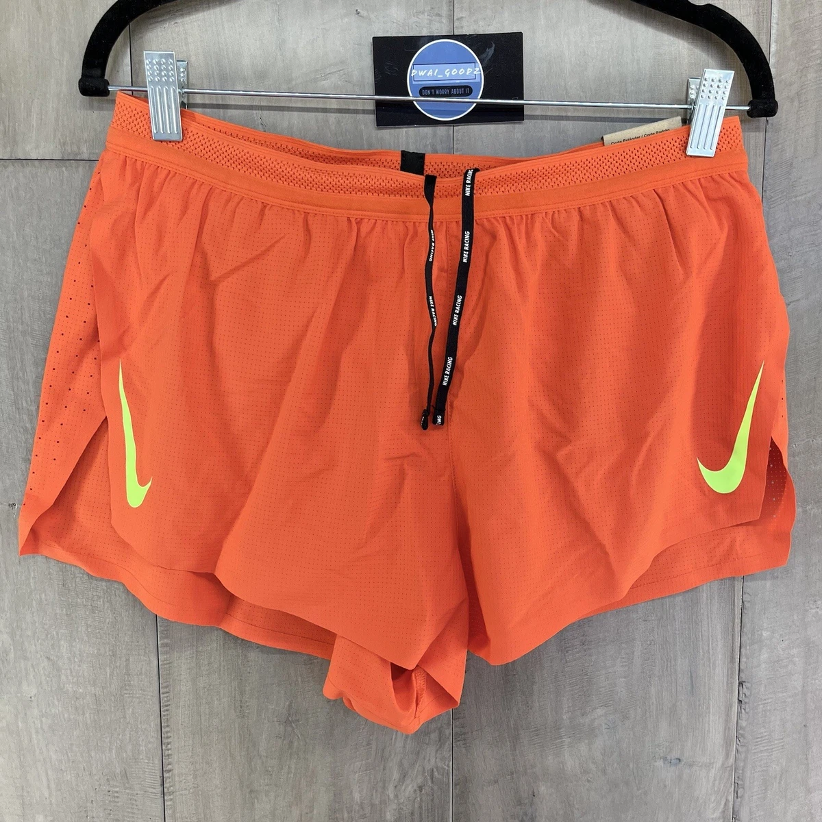 Nike Aeroswift ADV 2” Men's Running Racing Shorts Orange Size XL CJ7837-804