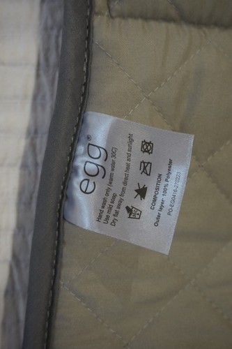Egg2 Reversible Luxury Fleece Seat Liner For Stroller - Grey - Picture 2 of 5