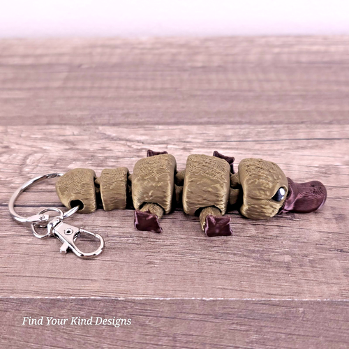 Mini Platypus Keychain 3D Printed – 4" Articulated Flexi Fidget Toy Gift - Picture 3 of 5