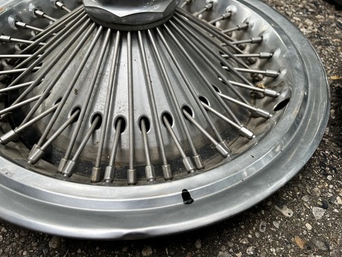 Set Lot 4 Mopar Gm Ford Wire Hubcaps Wheel Covers Dodge Plymouth 1960s 1970s - Picture 8 of 18