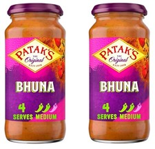 Patak's Bhuna Curry Cooking Sauce Jar 450g PACK OF 2