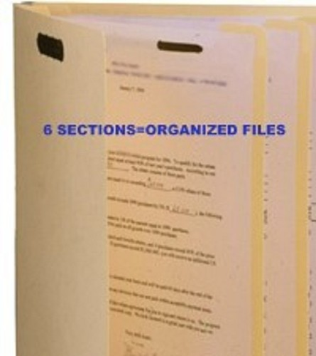 SJ Paper Economy Classification Folders, Letter Size, 6 fasteners, Manila - Bild 2 von 5