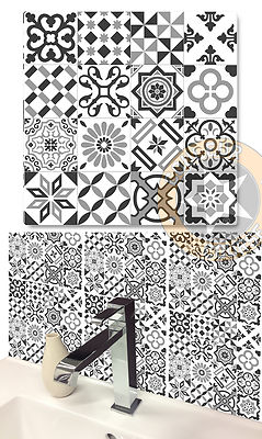 4 x MOSAIC STICKER STICKERS FOR BATHROOM KITCHEN TILES (CR024)