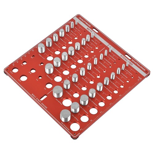 34x Standard and Metric Nut & Bolt Thread Checker Bolt and Nut Identifier Gauge - Picture 16 of 16