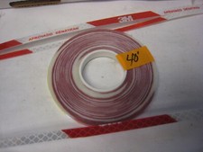 3M WHITE  RED Reflective Diagonal Stripe Conspicuity Tape 1/4" x 40' Custom