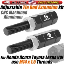 Aluminum Adjustable Tie Rod Extension Kit For Honda Acura Toyota Lexus M14 x 1.5