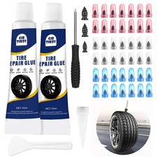 42pcs Tire Repair Plugs Screws With 2 Tube Sealant Screwdriver 42pcs Tire Repair Plugs Screws With 2 Tube Sealant Screwdriver
