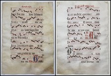 Antiphonar Antiphonary Pergament vellum Handschrift manuscript 15th century CIX