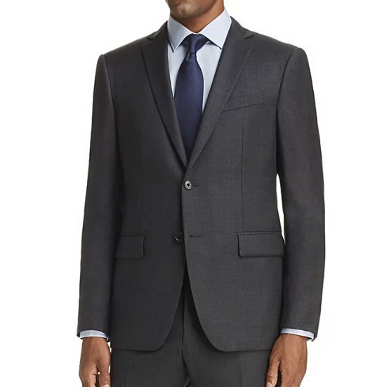 John Varvatos USA Wool Charcoal Suit Jacket Blazer 40 R New $598 MOQN1VRB25012